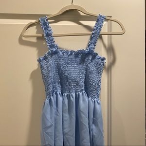 Carolina blue smocked tank top